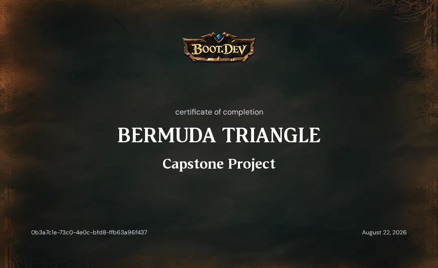 Artur Nurullin's Boot.dev Capstone Project certificate