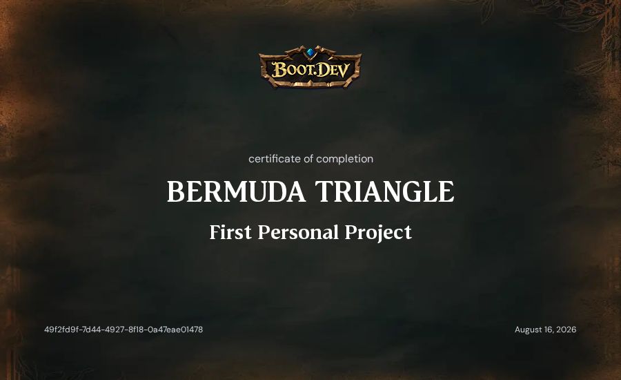 Artur Nurullin's Boot.dev First Personal Project certificate